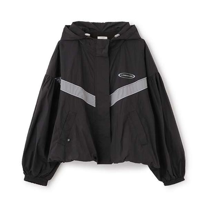 [AMI] Water-Repellent Hooded Balloon Light Bomber Jacket,Ivory, medium image number 20