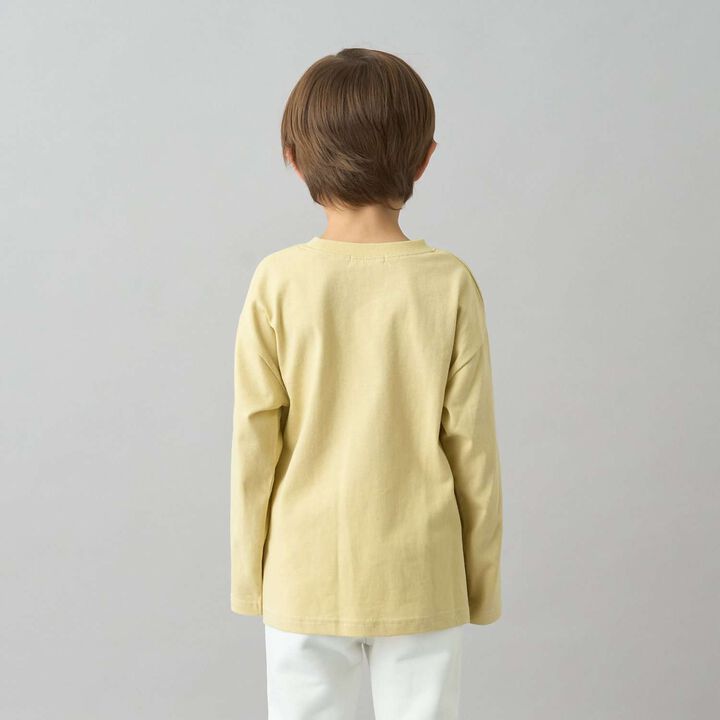 [Daily Standard Wear] Oversized Simple Design Long-Sleeve T-Shirt with Accent,Ivory, medium image number 25