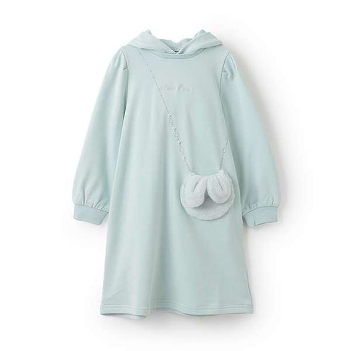 Bunny Pouch One-Piece Dress,Pink, medium image number 16