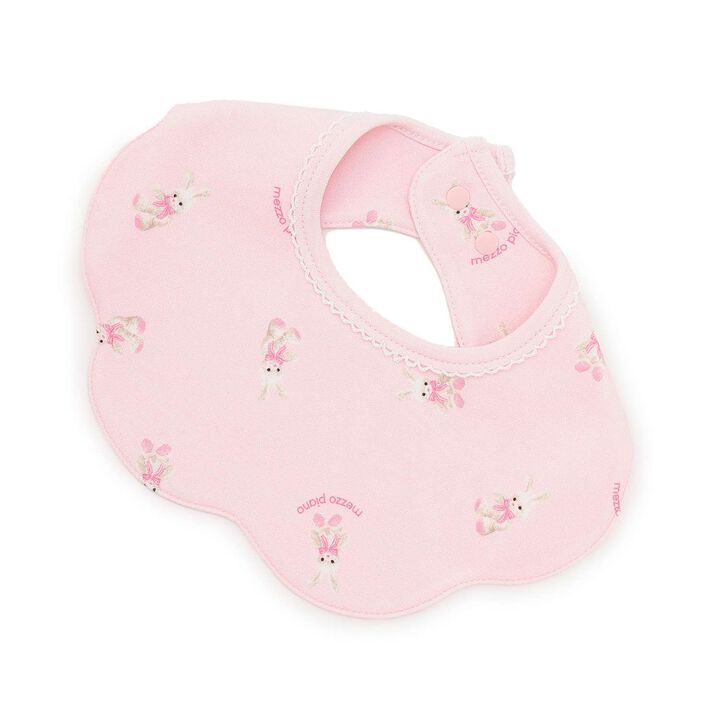 Animal Print Scallop Trim Bib,, medium