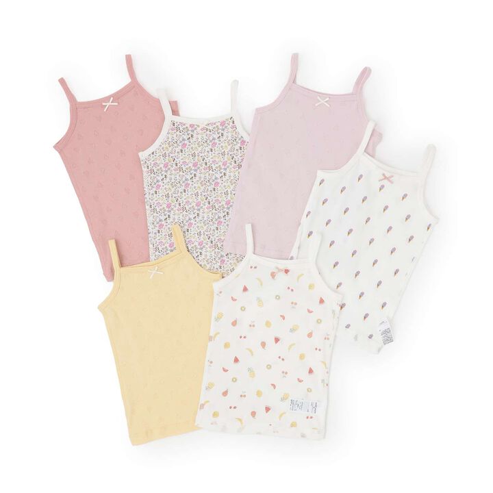 [Weak Acidity] Girls' Camisole Undergarments 2-Pack,Moderate pink, medium image number 9