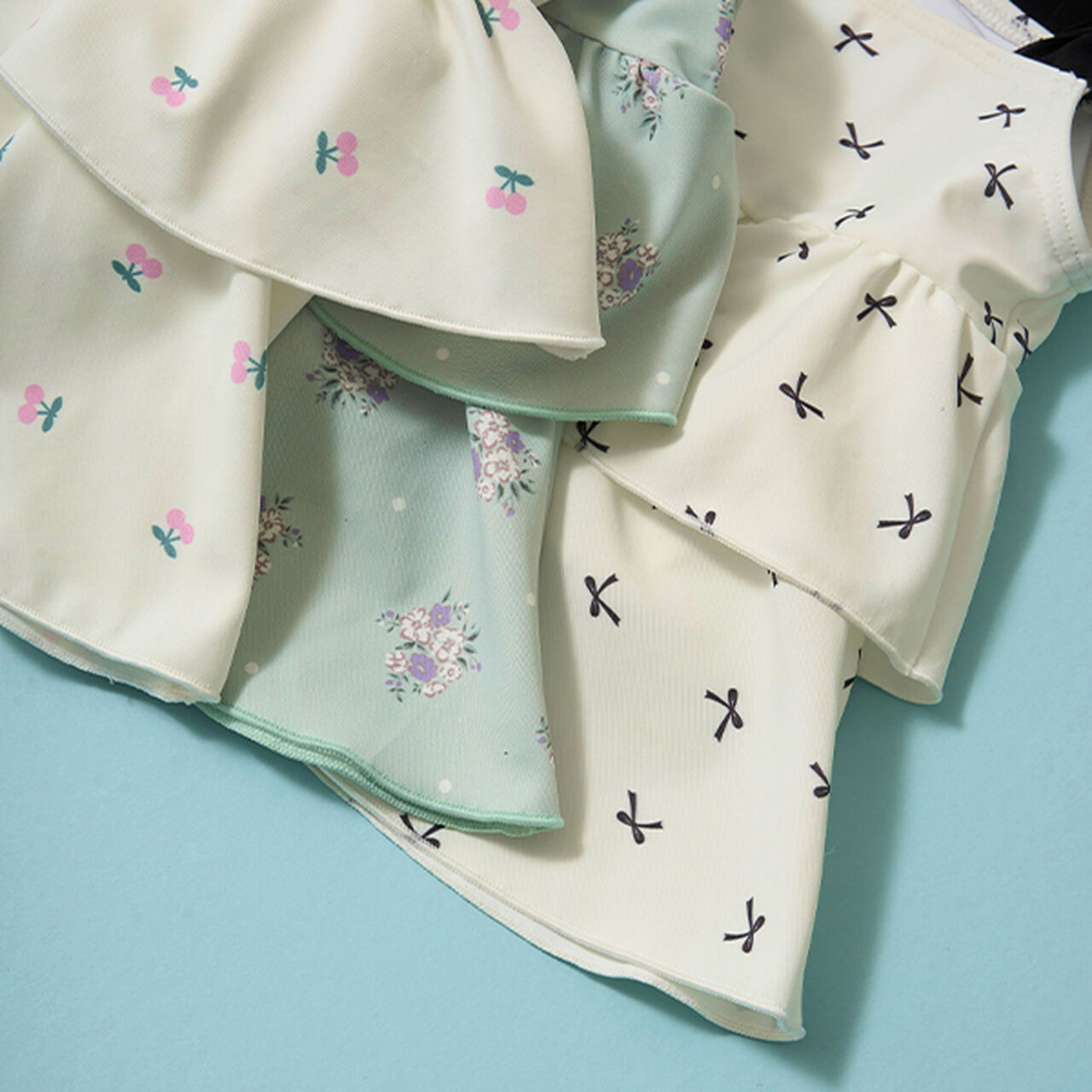 [SWIM] [UV Processing] Pattern Assorted Tiered Separates,Black, large image number 16