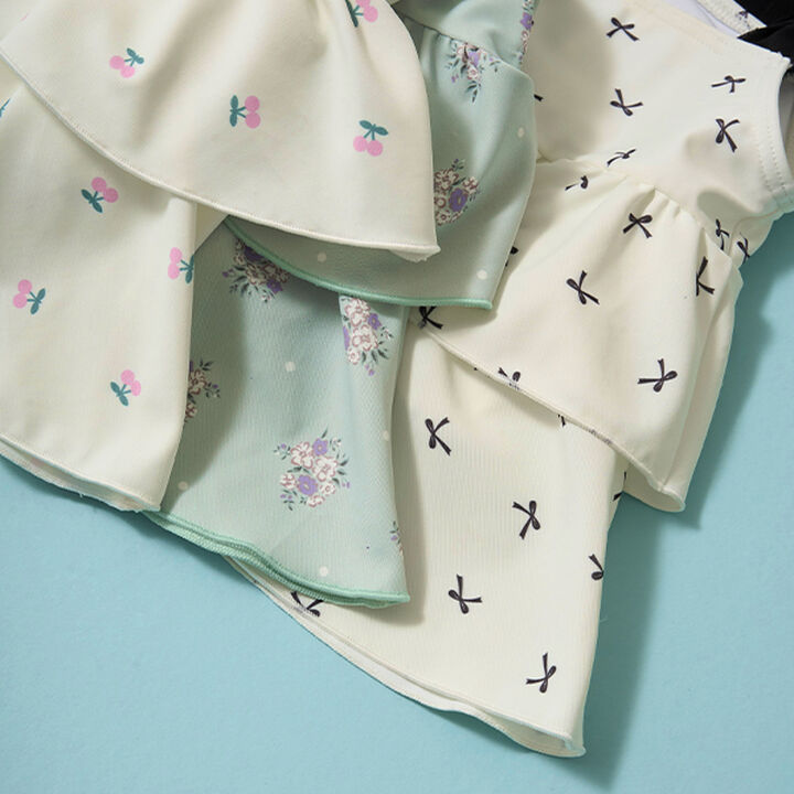 [SWIM] [UV Processing] Pattern Assorted Tiered Separates,Black, medium image number 16