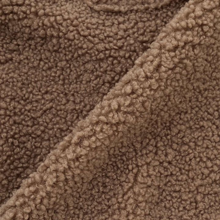 [D Bruna] Collared Romper + Boa Fabric Salopette Set,Off white, medium image number 19