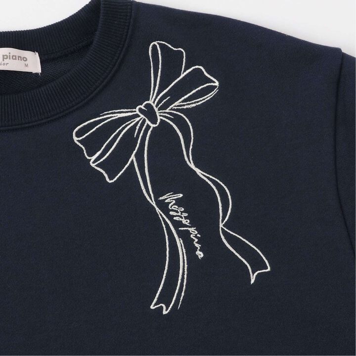 Lace Layered Sweatshirt,Lavender, medium image number 5