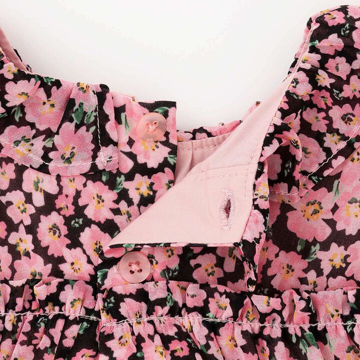Petite Flower Tiered Tunic,Cream, medium image number 6