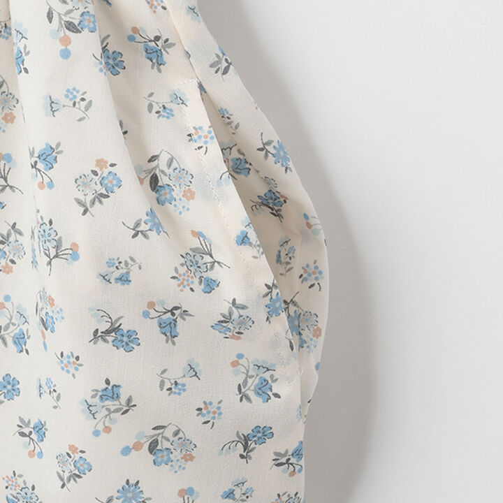 Cut & Fabric Contrast One-Piece Dress,Ivory, medium image number 7