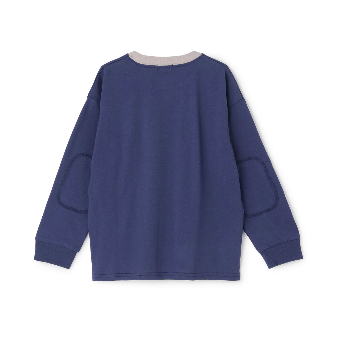 [MNCM] Patch Design Long-Sleeve T-Shirt [Stain Resistant/Quick-Dry/UV] for Boys Kids,Ivory, large image number 1