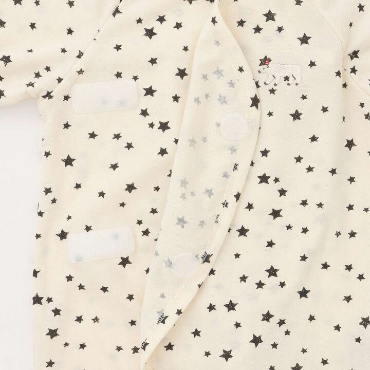 Organic Star Newborn Wear [Made in Japan],Pearl white, medium image number 4