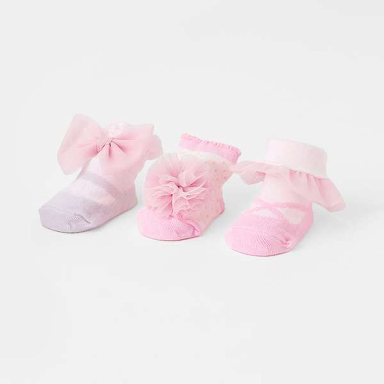 3-Pair Socks Set,Light pink, large image number 1