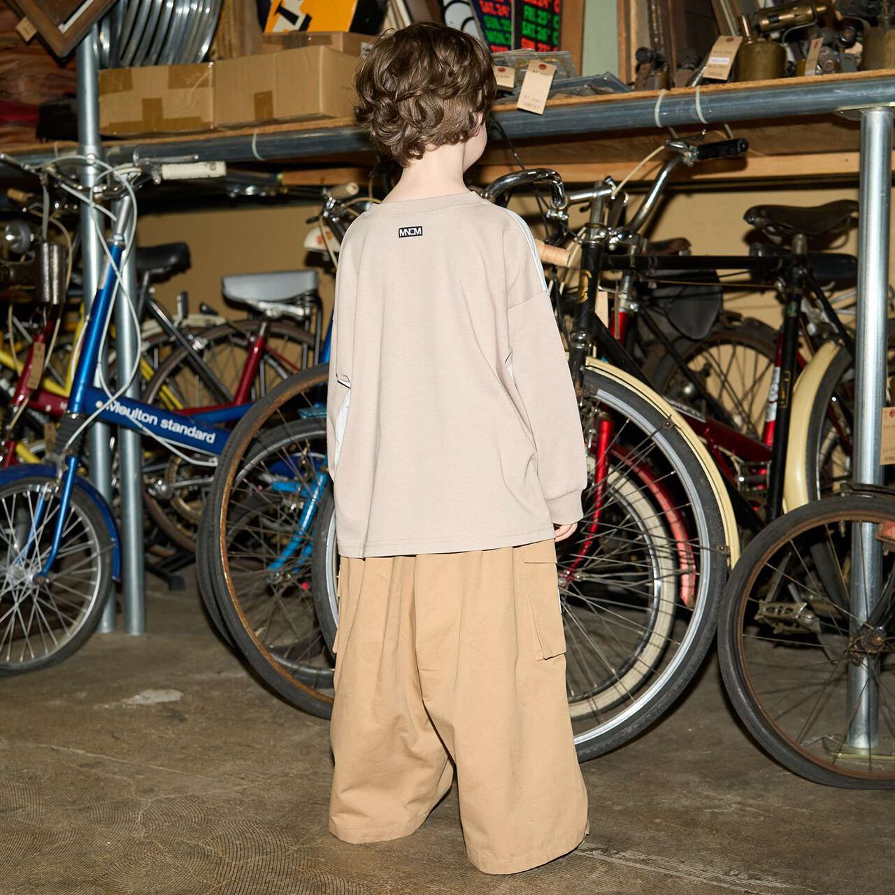 [MNCM] Bi-Color Big T-Shirt (Kaiteki Tenjiku),Navy, large image number 19