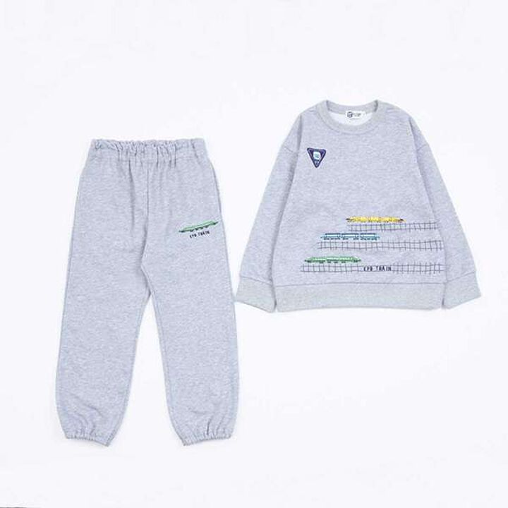 KPBOY Train Embroidery Mini Fleece Set (80-120),Blue, medium image number 19