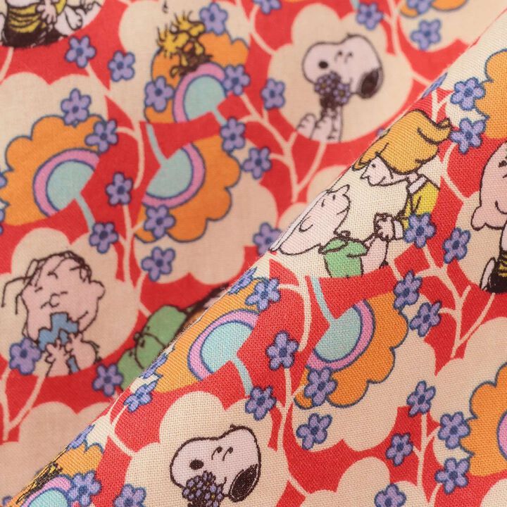 [PEANUTS] Frill Jumper Skirt,Red, medium image number 6
