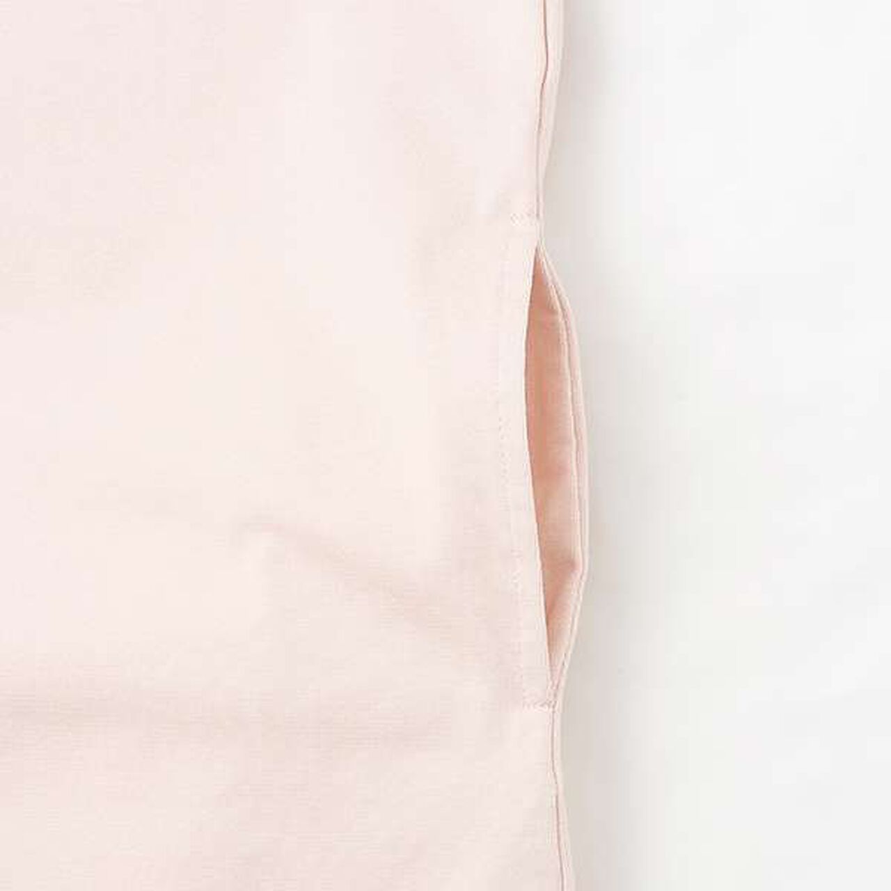 [Cool Touch] Lace Trim Parka Mini One-Piece Dress,Pink, large image number 12