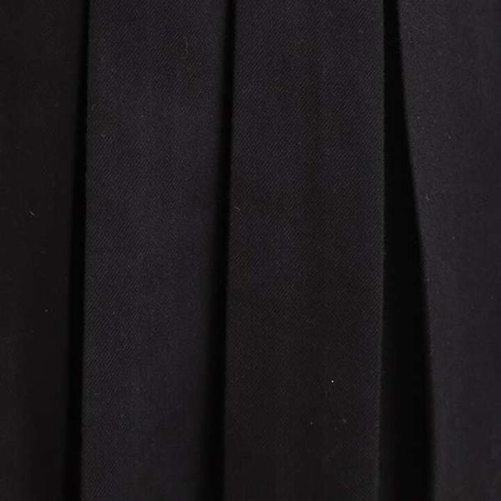 Brushed Pleated Skirt,Charcoal gray, medium image number 11