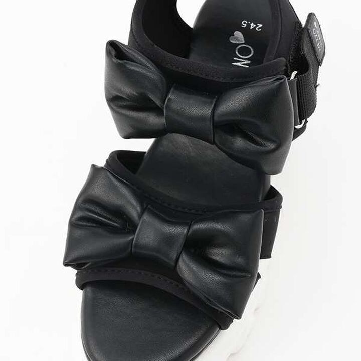 Double Ribbon Sport Sandals,White, medium image number 7