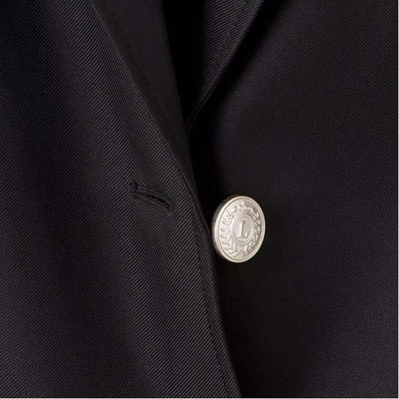 [Graduation Attire] with Emblem Tailored Jacket,Black, large image number 19