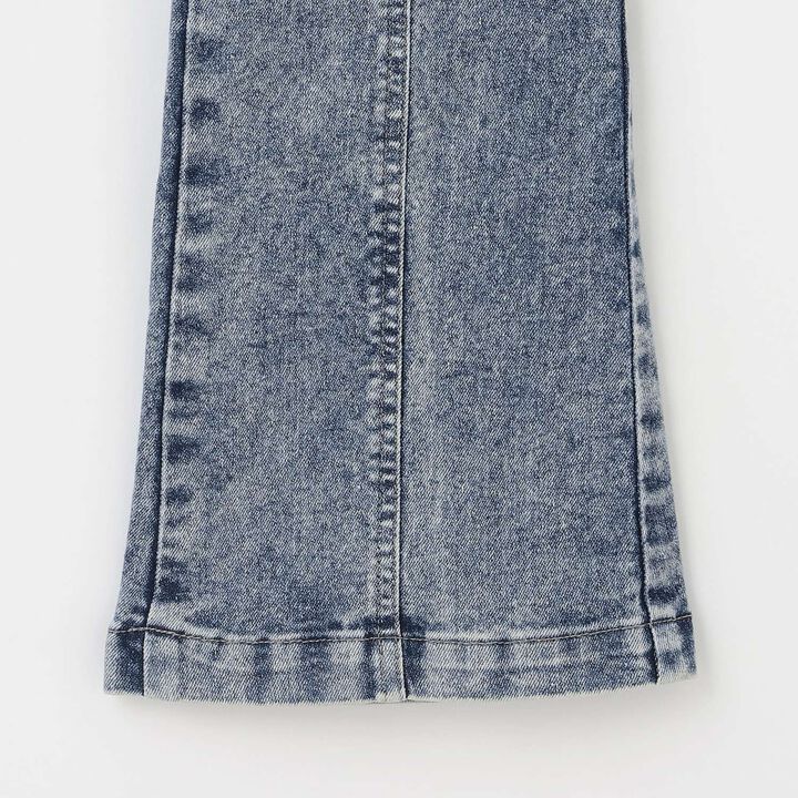 [Stretch] Stylish Flare Denim Pants,Sax blue, medium image number 22