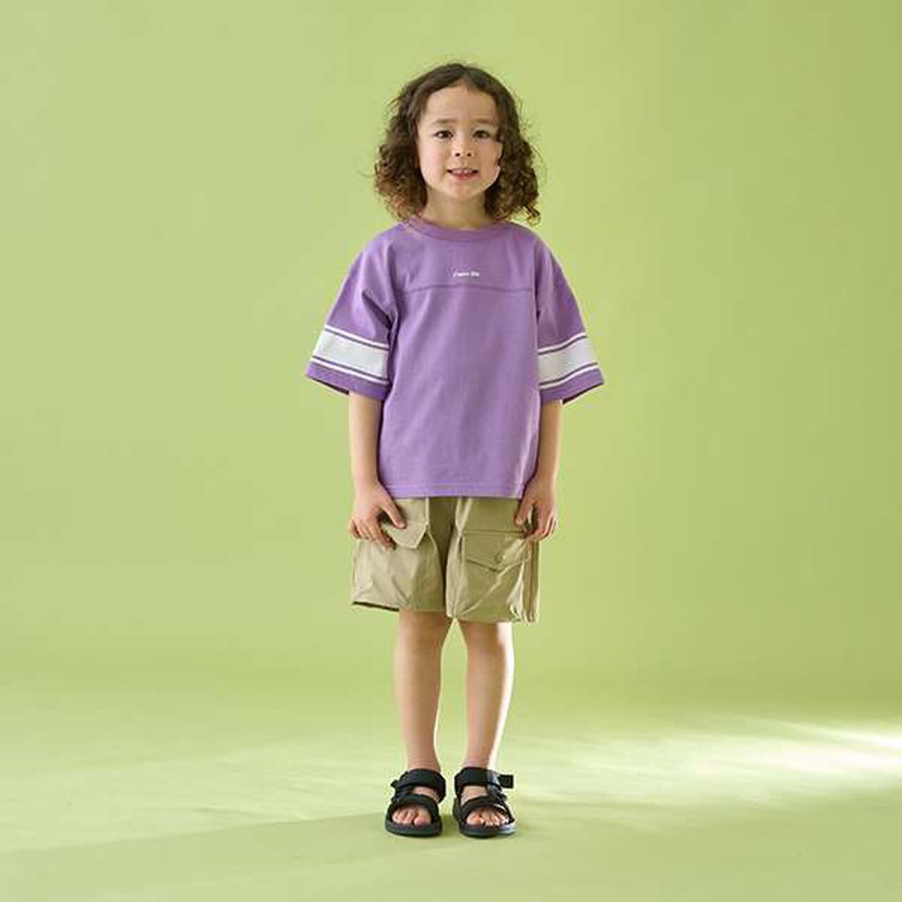 [Reversible] Line Print T-Shirt (Comfortable Jersey Fabric),Deep blue, large image number 19