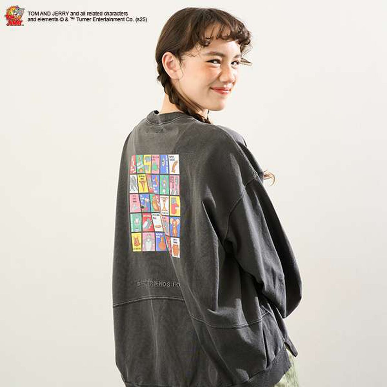 [AMI] [TOM AND JERRY] Funny Art Pullover,Gray, large image number 4