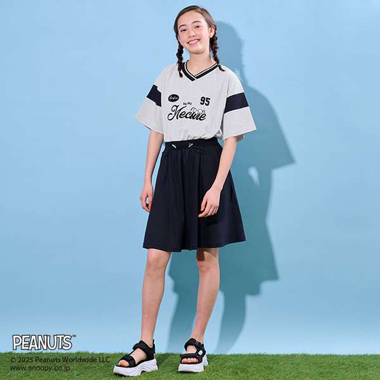 [PEANUTS] [Cool Touch] Docking Cut One-Piece Dress,Khaki, large image number 15