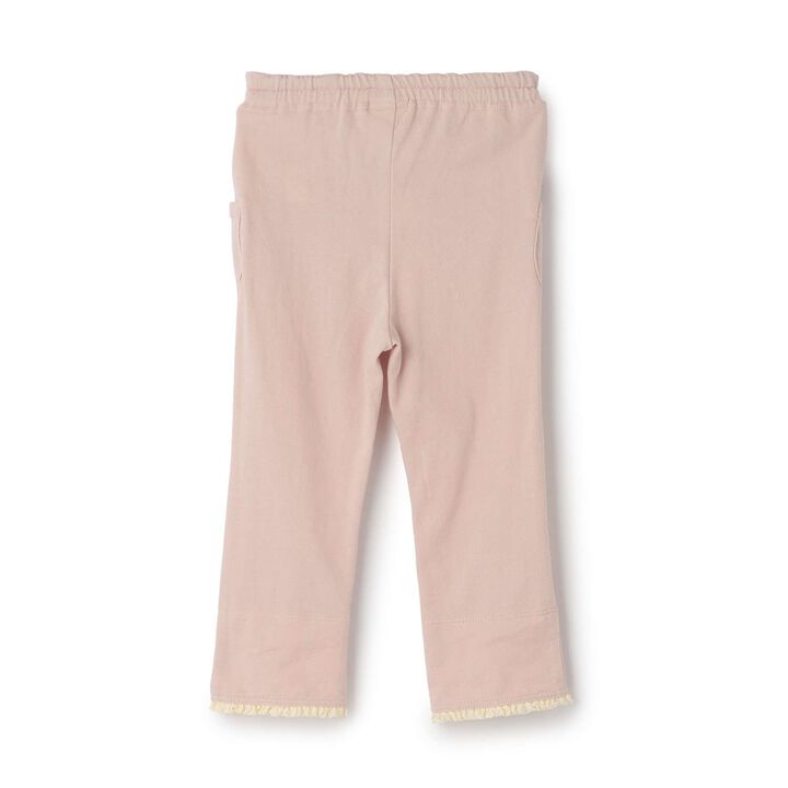 Denim-Style Knit Twill Cuffed Long Pants,Black, medium image number 1