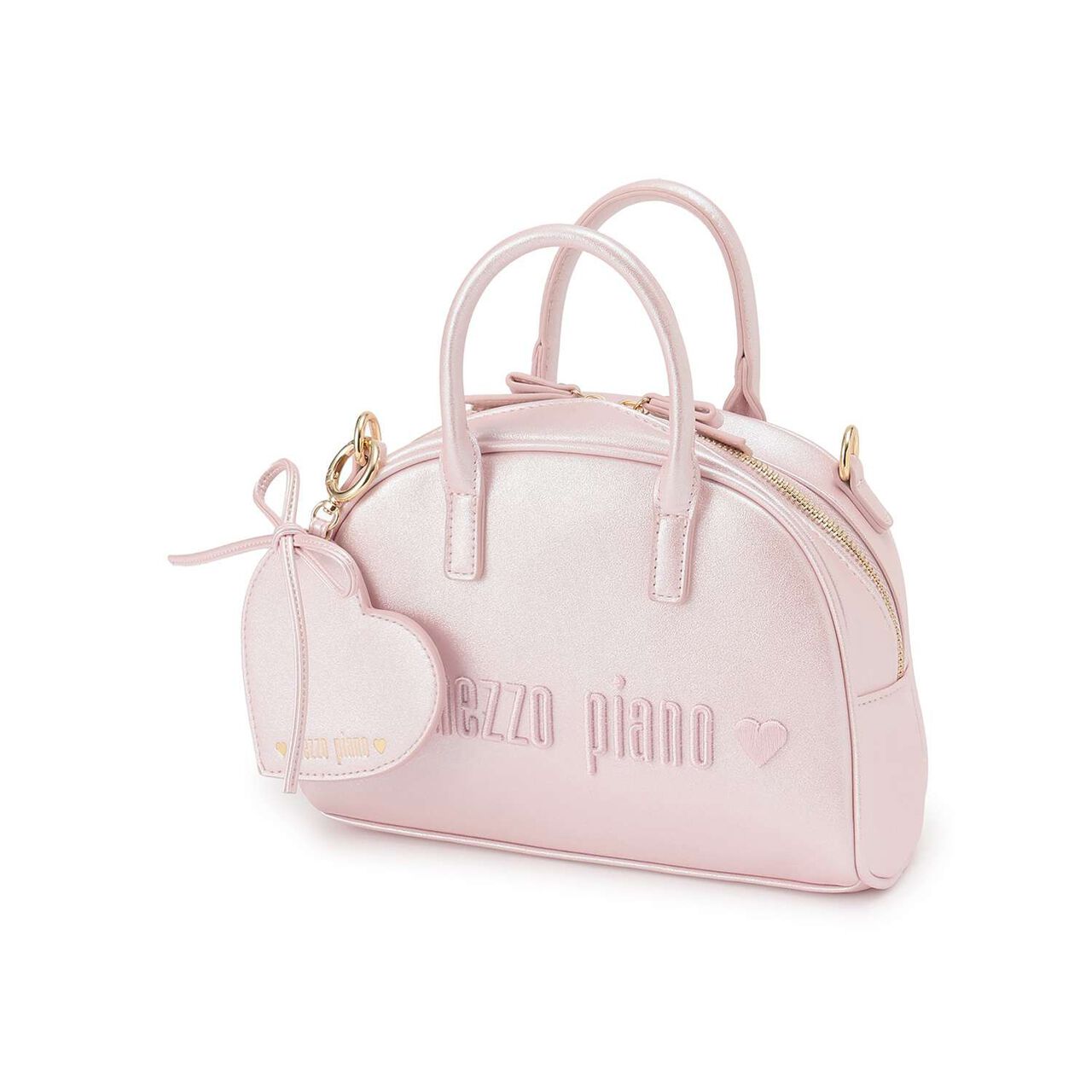 Heart Mirror 2 WAY Shoulder Bag,Light pink, large image number 2