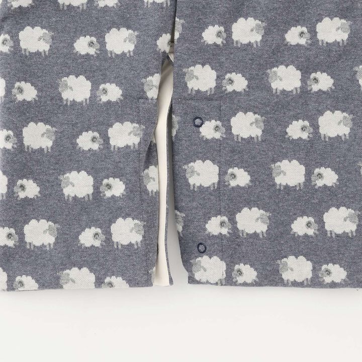 Organic Jacquard 4 WAY Walnut,Navy, medium image number 5