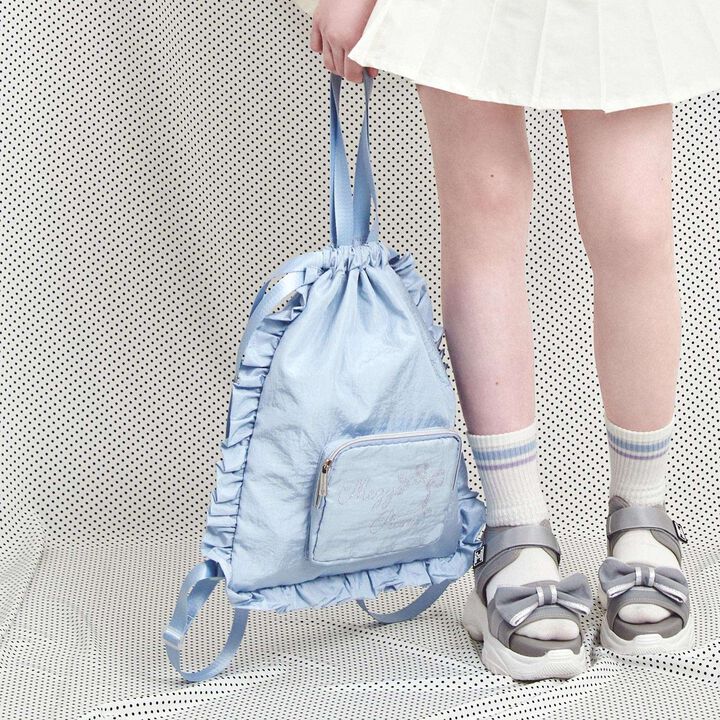 [A4 Size, Water-Repellent] Sparkling Logo Knapsack,Black, medium image number 1
