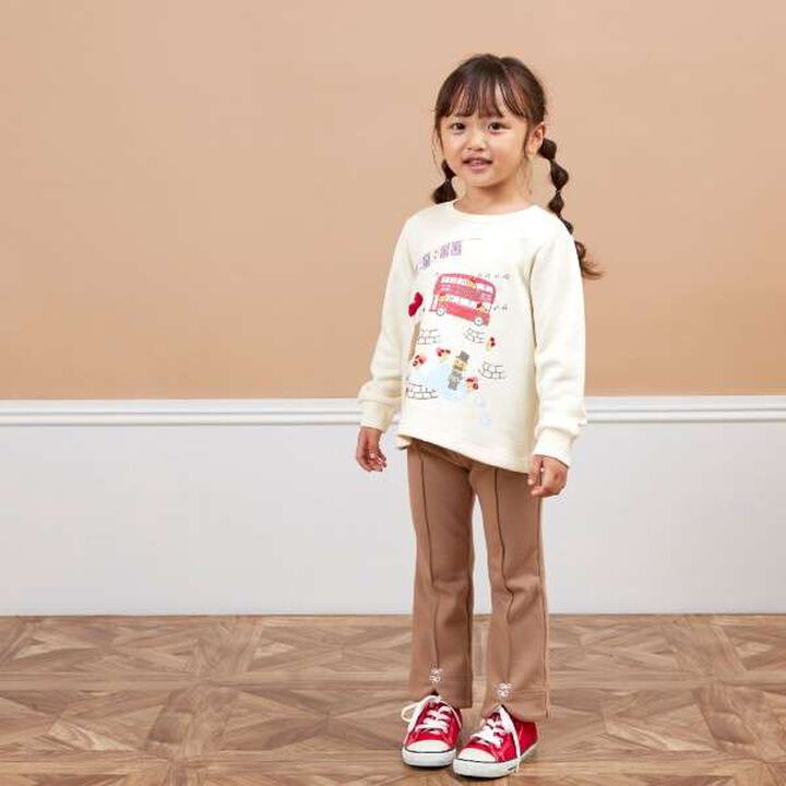 KP London Mimi Print Appliqué Trainer (80-150),Off white, medium image number 13