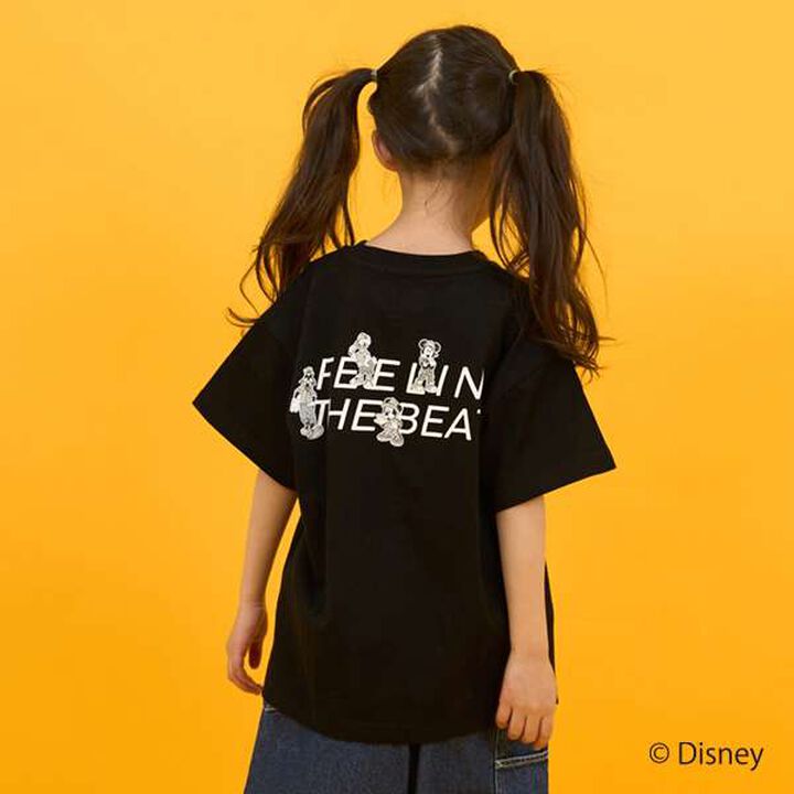 [SKIT0LY] Disney Mickey Mouse & Friends Print Short Sleeve T-Shirt,Black, medium image number 0