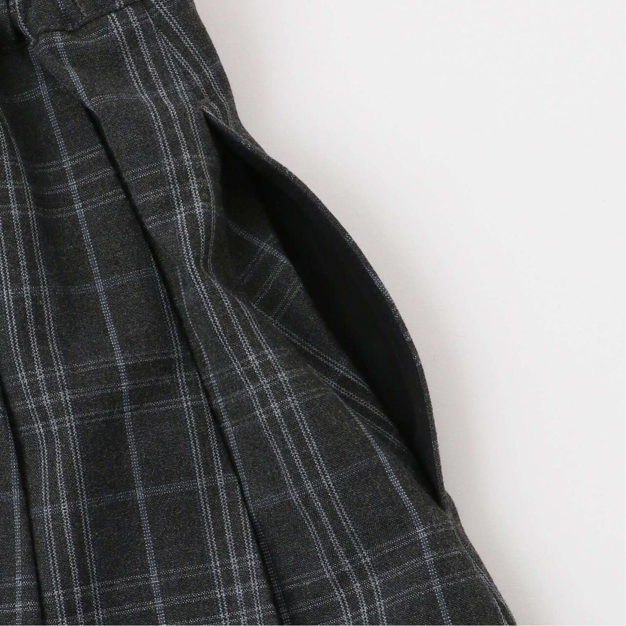 Pleated Skirt & Flared Pants Set,Gray, large image number 6