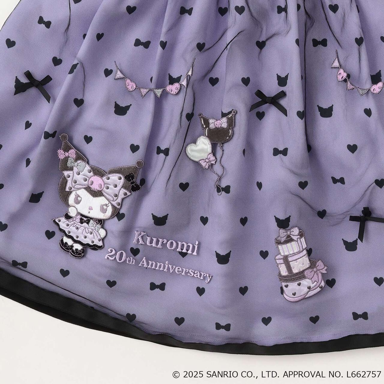 My Melody / Kuromi Ribbed T-Shirt & One-Piece Dress Set,Pink, large image number 7