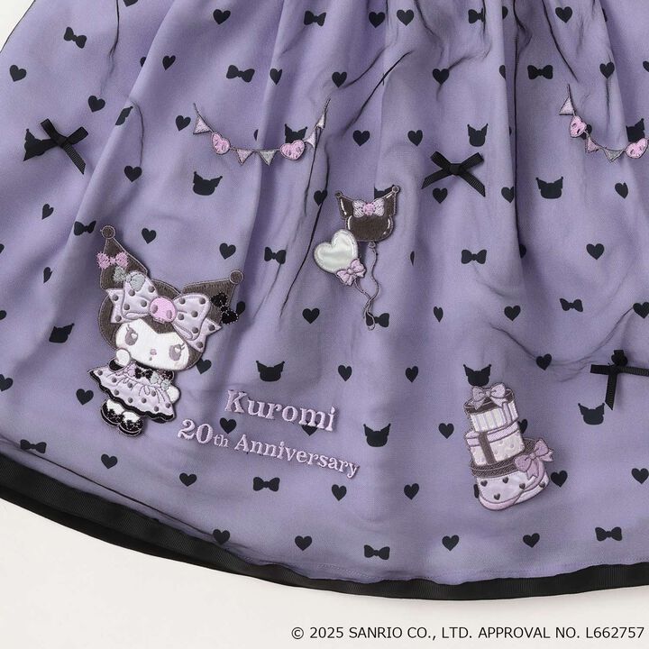 My Melody / Kuromi Ribbed T-Shirt & One-Piece Dress Set,Pink, medium image number 7