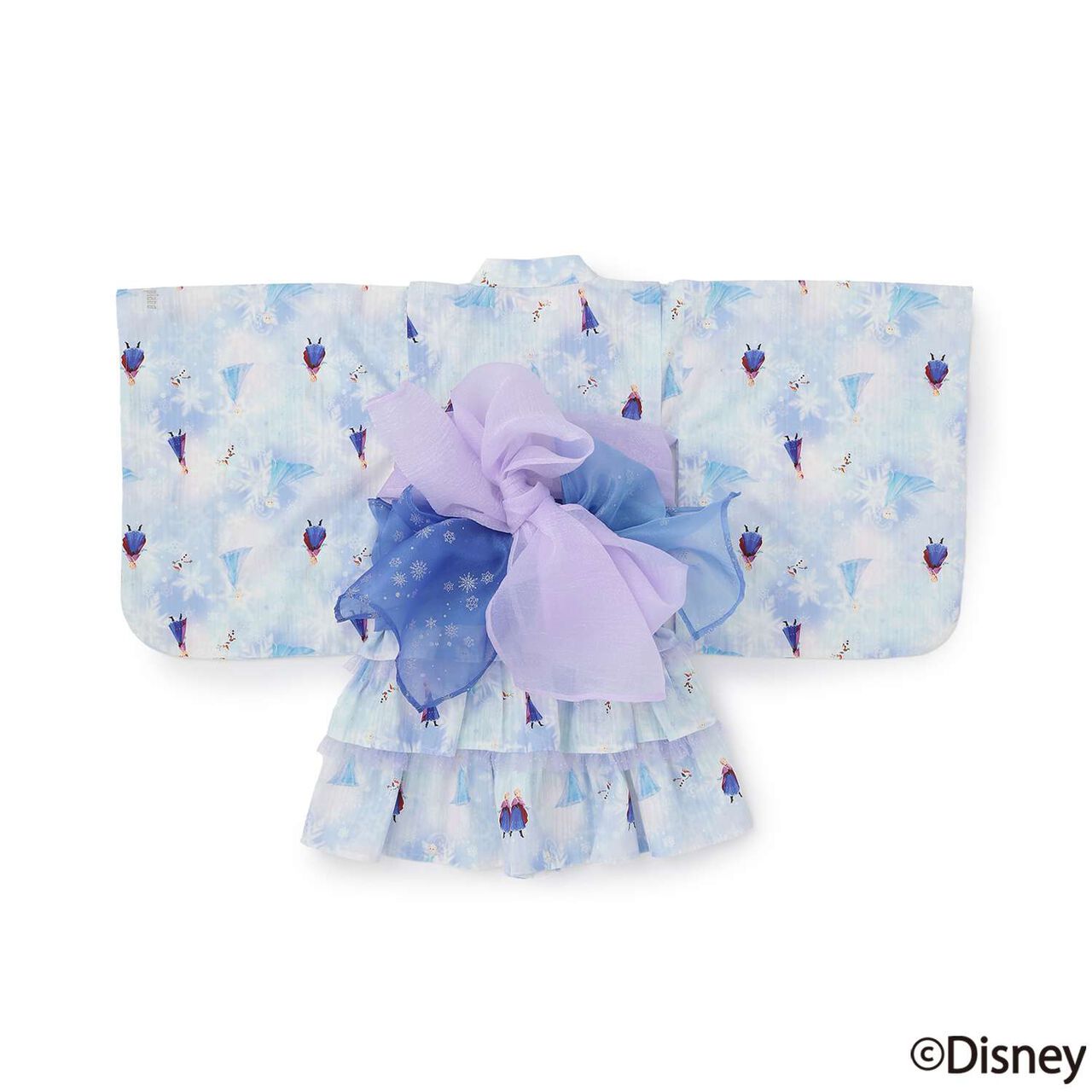 Frozen Yukata Dress [Cool Touch & Quick-Dry Absorbent],Sax blue, large image number 5