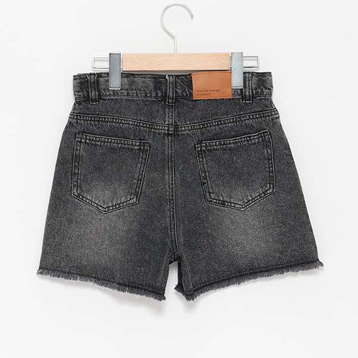 Distressed Denim Shorts,Gray, medium image number 1