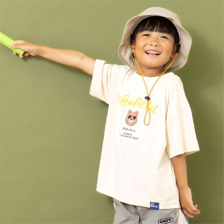 [Penfield] Kids Assorted Bear Short Sleeve T-Shirts [Parent-Child Matching] [Cool Touch],Off white, medium image number 0