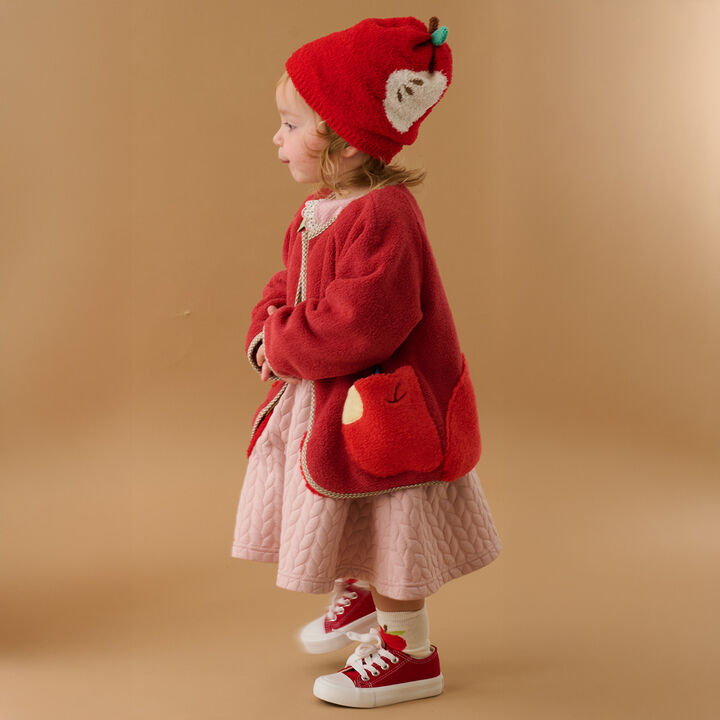 Apple Pocket Jumper Skirt,Navy, medium image number 13