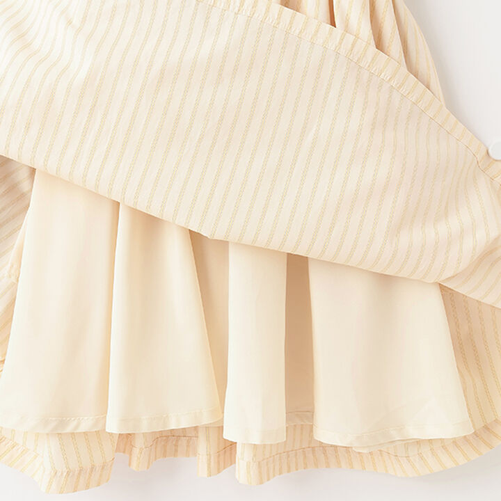 Half-Zip Frill One-Piece Dress,Sax blue, medium image number 8