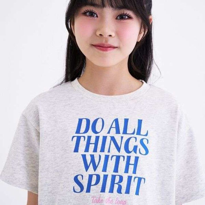 [3way Cool Touch] Logo Short-Sleeve T-Shirt & Pleated Skirt Outfit Set,Smoke white, medium image number 13