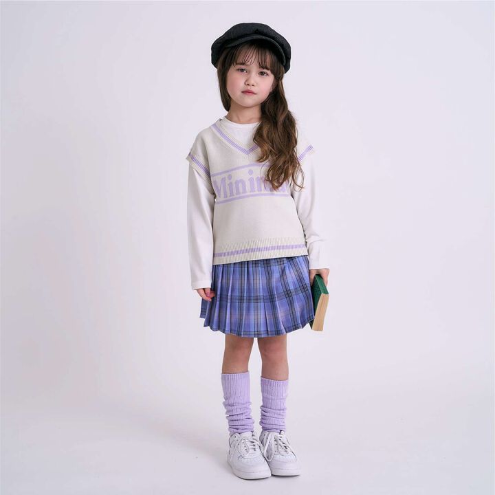 Arael Vest Layered T-Shirt,Lavender, medium image number 8