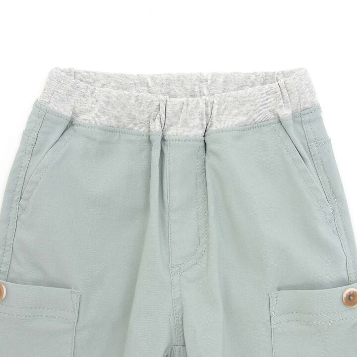 Stretch Twill Cargo Half Pants,Mustard, medium image number 2