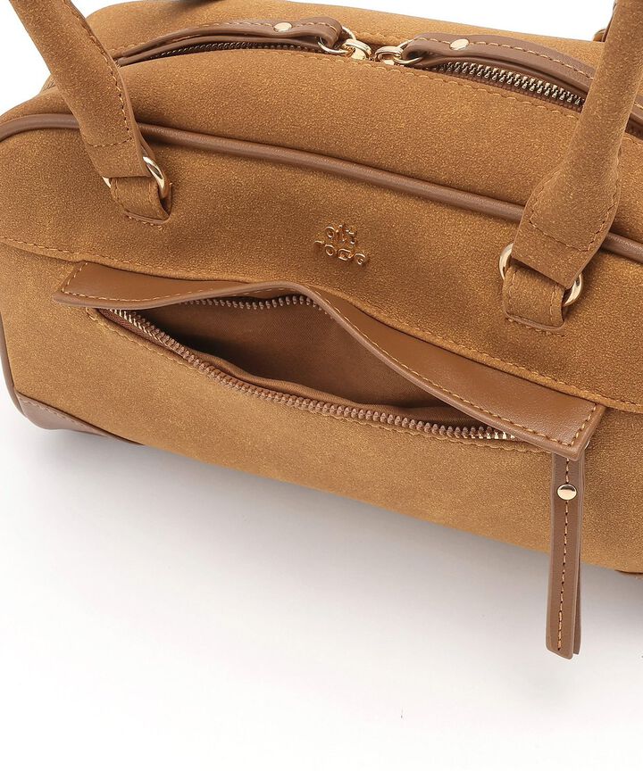 Bi-Color Boston Bag,Camel, medium image number 9