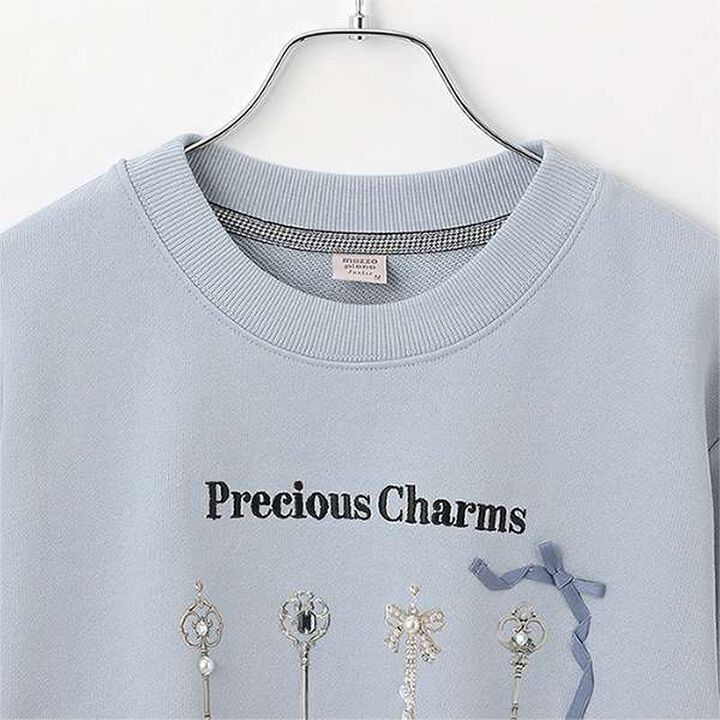 Charming Motif Sweatshirt,Off white, medium image number 2
