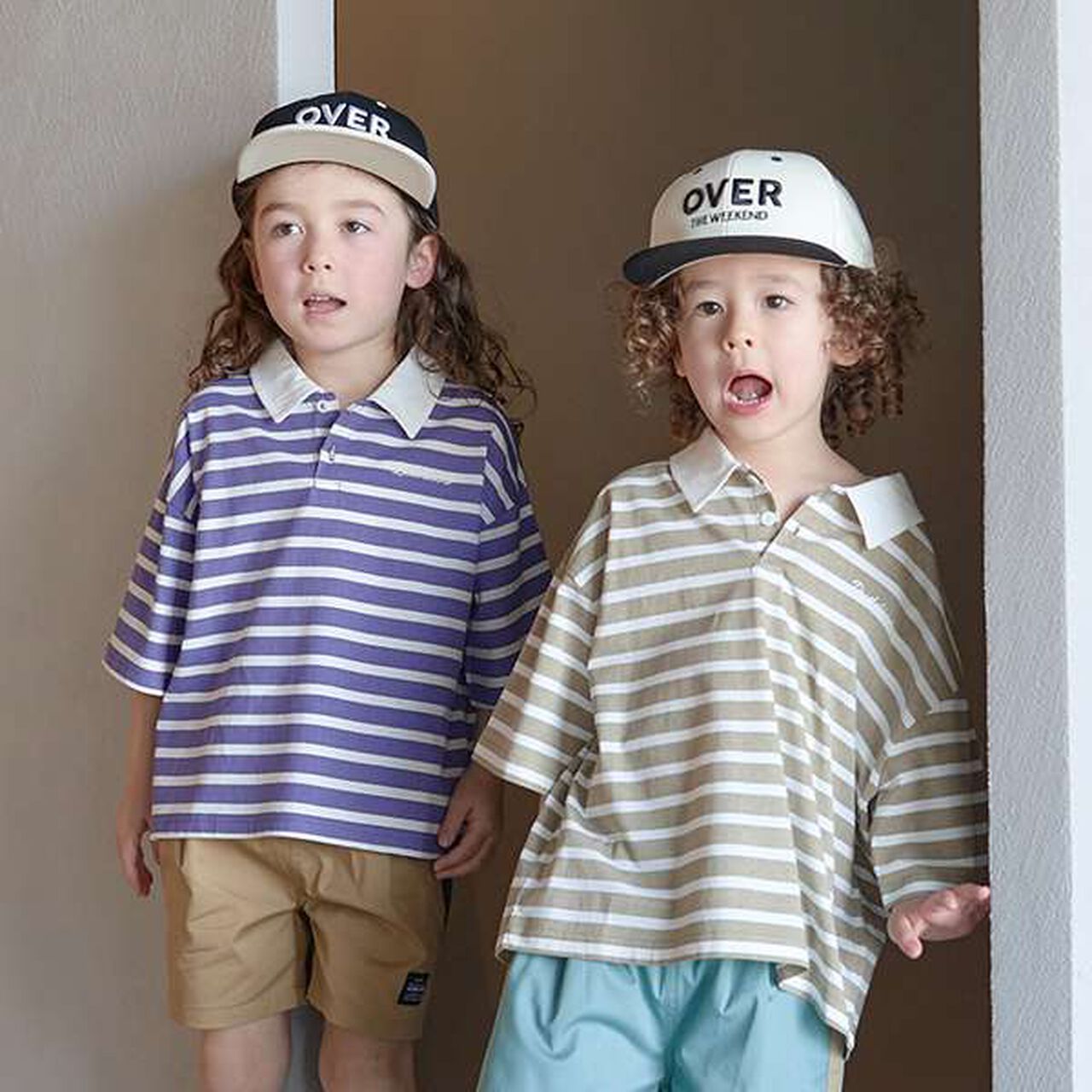 Non-Deforming Soft Cotton Oversized Stripe Print Rugby Shirt,Purple, large image number 11