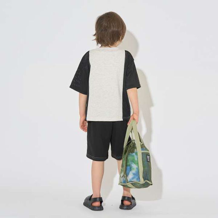 [Kaiteki Tenjiku] Bi-Color Big T-Shirt,Smoke white, medium image number 19