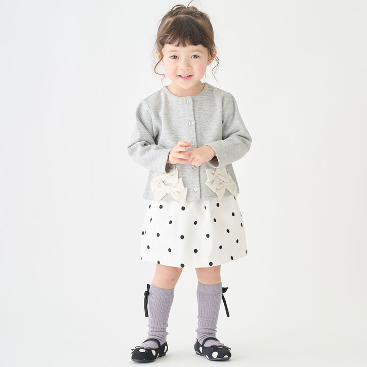 Link Ribbon Cardigan,Light beige, medium image number 5