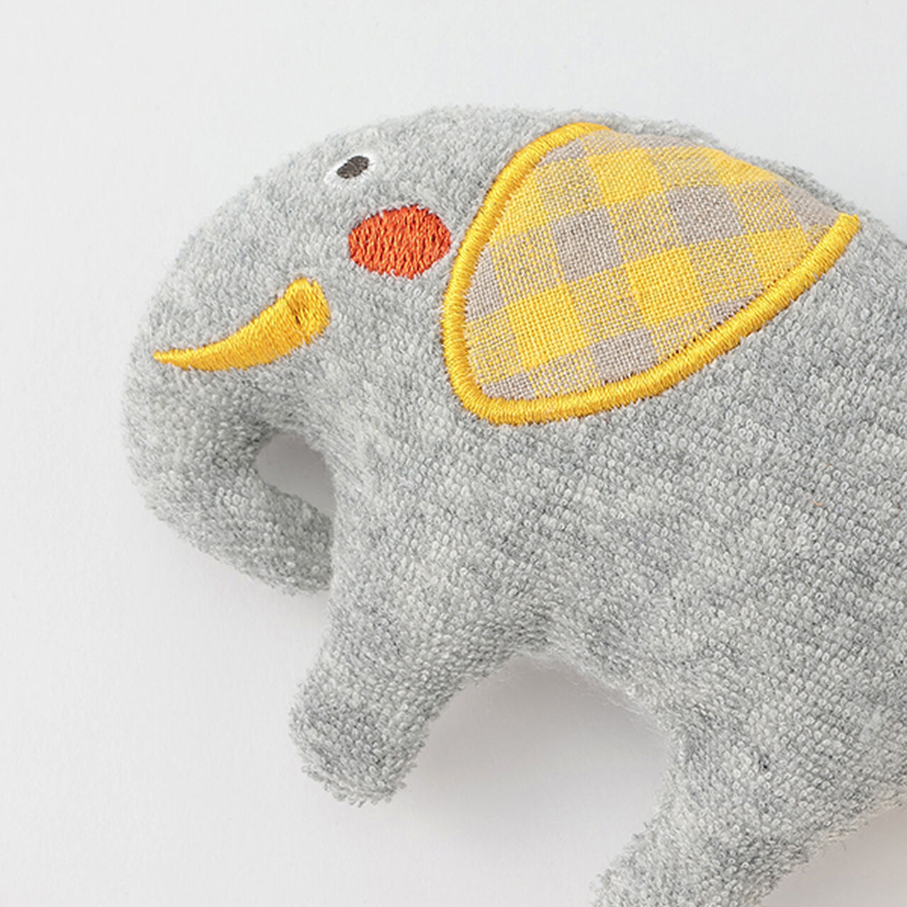 Korobokkuru Bib & Rattle Set with Pouch,Multi color, large image number 11