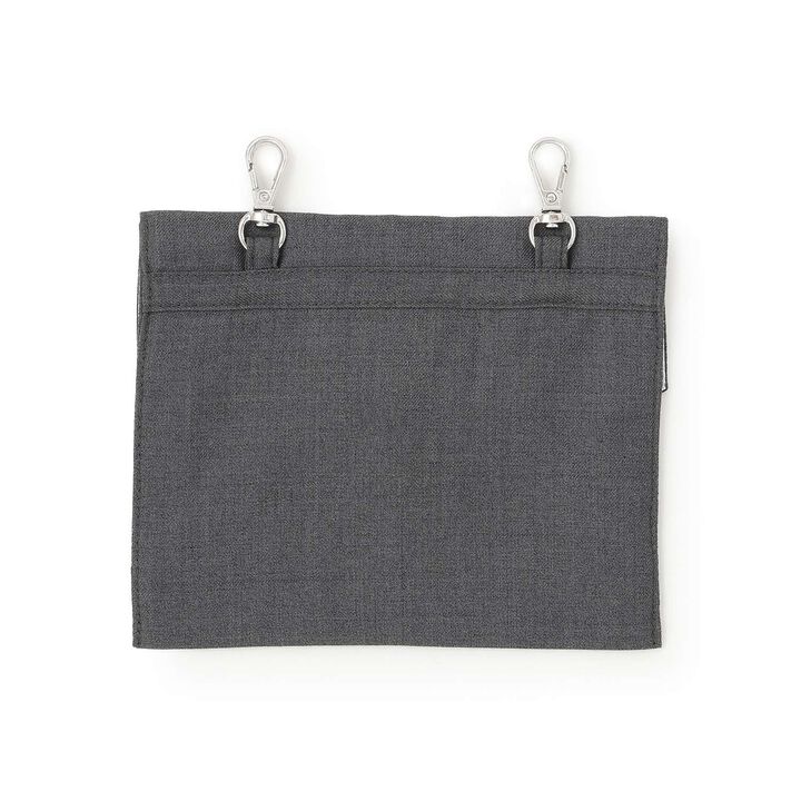 3-Tier Pleated Skirt-Pants with Letter Pouch,Gray, medium image number 10