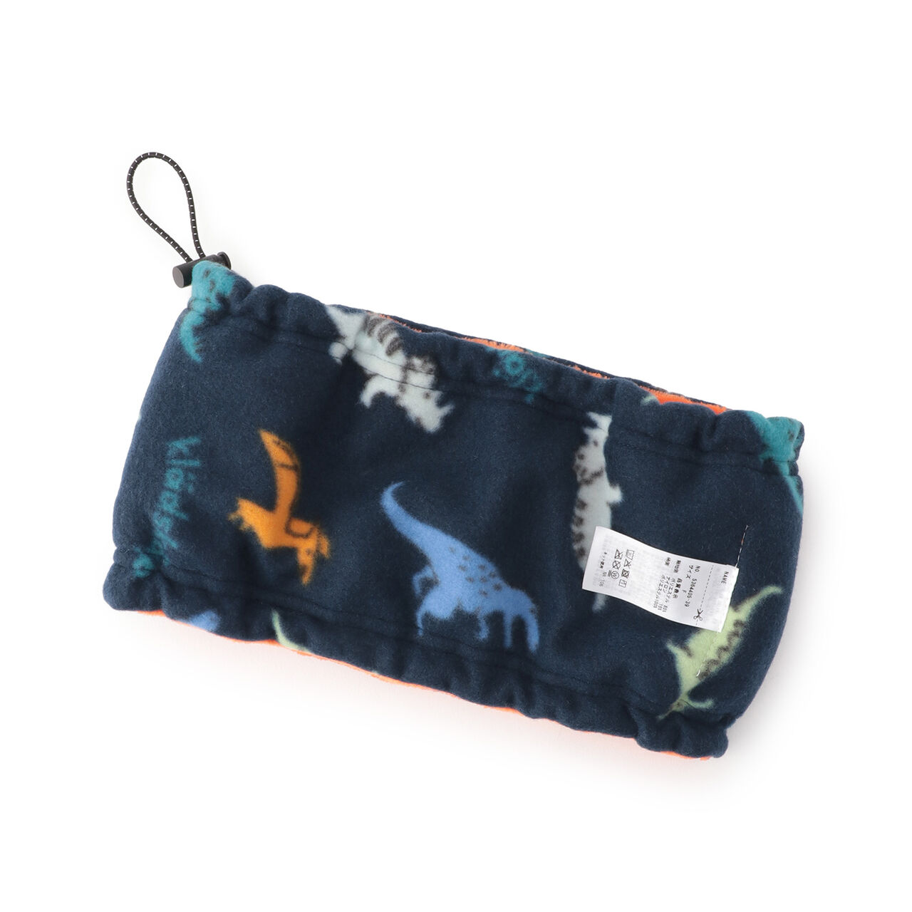 Dinosaur Fleece Reversible Neck Warmer,Blue, large image number 3